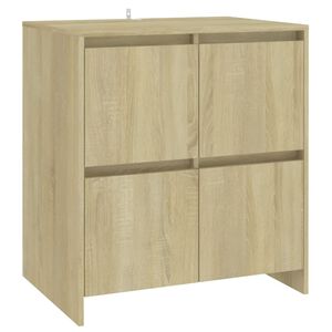vidaXL Sideboard Sonoma Oak 70x41x75 cm Engineered Wood