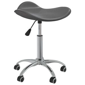 vidaXL Office Chair | Grey | Faux leather, chromed steel | Medium