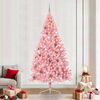 vidaXL Artificial Pre-lit Christmas Tree with 300 LEDs Pink 240 cm PVC