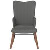 vidaXL Rocking Chair with a Stool Dark Grey Velvet