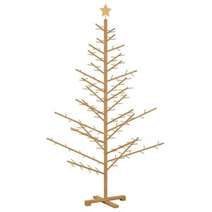 vidaXL Wooden Christmas Tree with Stand Brown 180 cm Solid pine wood