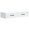 vidaXL Wall-Mounted Side Table Wall-mounted White 87.5 x 34.5 x 17 cm