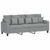 vidaXL 3-Seater Sofa Light Grey 180 cm Fabric