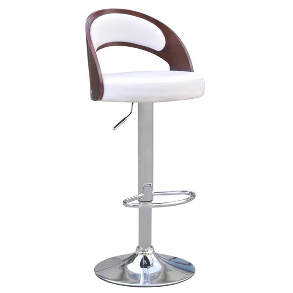 vidaXL Bar Stools 2 pcs with Bentwood Frame Artificial Leather