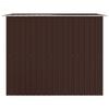 vidaXL Garden Storage Shed Brown 257x205x178 cm Steel