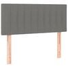 vidaXL Headboard Dark Grey 100x5x78/88 cm Fabric