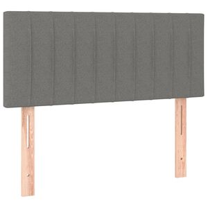 vidaXL Headboard Dark Grey 100x5x78/88 cm Fabric