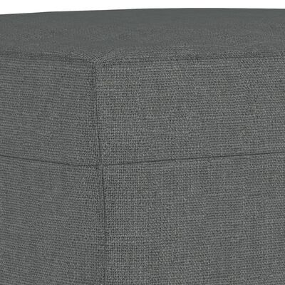 vidaXL 3 Piece Sofa Set with Cushions Dark Grey Fabric
