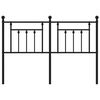 vidaXL Metal Replace Headboard Black 150 cm