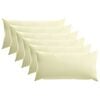 vidaXL Cushion with Pillow HEERLEN 6 pcs Cream Polyester