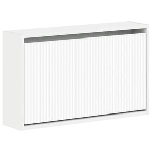 vidaXL Wall-Mounted Shoe Cabinet ARNHEM 71 x 17 x 43 cm White