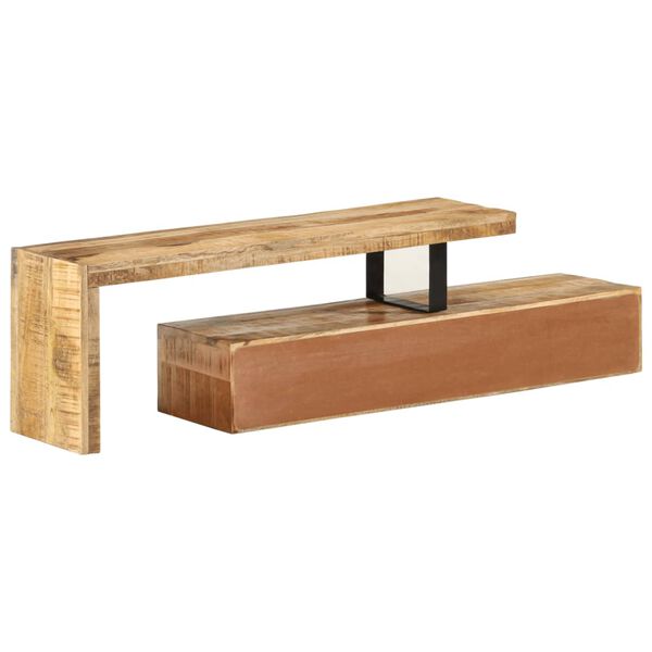 vidaXL TV Stand (118-200)x30x40 cm Solid Wood Mango
