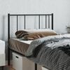 vidaXL Metal Headboard Black 107 cm