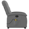 vidaXL Electric Stand up Massage Recliner Chair Dark Grey Fabric