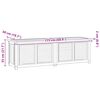 vidaXL Garden Storage Box with Bag 175x50x55 cm Solid Wood Teak