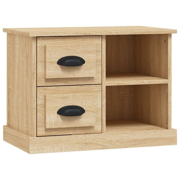 vidaXL Bedside Cabinet Sonoma Oak 60x35.5x45 cm