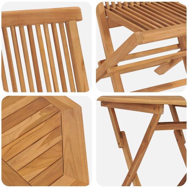 vidaXL Garden Dining Set 3 pcs Brown Solid Acacia Wood