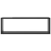 vidaXL Wall Cube Shelf 6 pcs High Gloss Grey 80x15x26.5 cm Engineered Wood