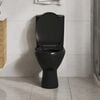 vidaXL Soft-close Toilet Seat with Quick-release Design Black