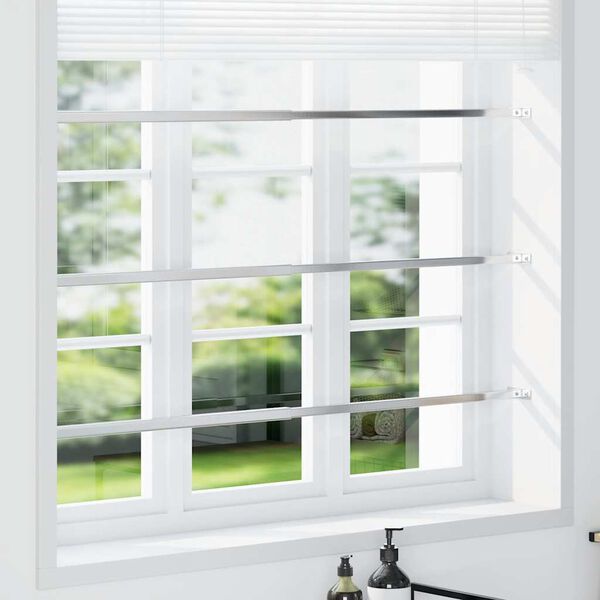 vidaXL Adjustable Security Window Bars 3 pcs 710-1200 mm