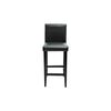 Bar Table with 2pcs Bar Chairs Black