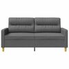 vidaXL 2-Seater Sofa Dark Grey 140 cm Fabric
