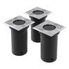 vidaXL Outdoor Ground Lights 3 pcs Square
