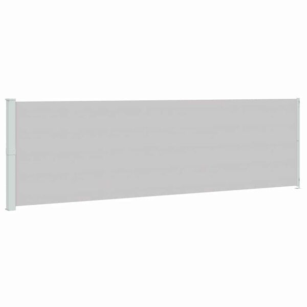 vidaXL Patio Retractable Side Awning 180x600 cm Grey