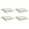 vidaXL Chair Cushions 4 pcs Cream White 50x50x7 cm Oxford Fabric