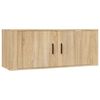 vidaXL 2 Piece TV Cabinet Set Sonoma Oak Engineered Wood