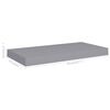 vidaXL Floating Wall Shelves 2 pcs Grey 50x23x3.8 cm MDF