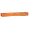 vidaXL Garden Raised Bed Rusty 400x80x45 cm Corten Steel