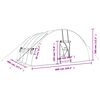 vidaXL Greenhouse with Steel Frame White 24 m² 6x4x2.85 m