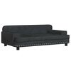 vidaXL Dog Bed Black 90x53x30 cm Velvet
