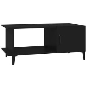 vidaXL Coffee Table Black 90x50x40 cm Engineered Wood