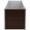 vidaXL Garden Raised Bed Brown 320x80x77 cm Galvanised Steel