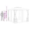 vidaXL Gazebo with Nets 300x300x265 cm Anthracite