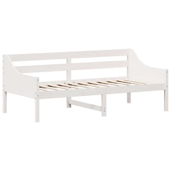 vidaXL Day Bed without Mattress White 90x190 cm Single Solid Wood Pine