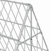 vidaXL Rabbit Cage Silver 650 x 100 x 85 cm Galvanised Steel