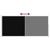 vidaXL Patio Retractable Side Awning 220x500 cm Black
