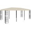 vidaXL Gazebo | Cream and Black | Polyester, Steel | Large | Durable | Gazebo