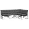 vidaXL Pallet Cushions 5 pcs Anthracite Fabric