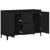 vidaXL Sideboard Black Oak 104 x 35 x 70 cm Engineered Wood