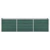 vidaXL Garden Raised Bed Galvanised Steel 240x40x45 cm Green