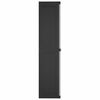 vidaXL Outdoor Storage Cabinet Grey and Black 97x37x165 cm PP