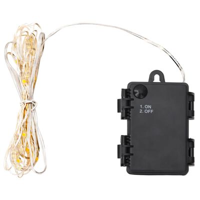 vidaXL LED String Lights with 26 LEDs and Fan 260 cm