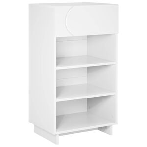 vidaXL Shoe Cabinet 48 x 38 x 87.5 cm Engineered Wood White