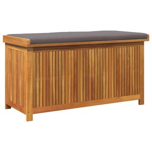 vidaXL Outdoor Cushion Box 113x50x60.5 cm Solid Wood Acacia