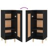 vidaXL Sideboard Black 34.5x34x90 cm Engineered Wood