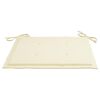 vidaXL Garden Chairs 4 pcs with Cream Cushions Solid Teak Wood